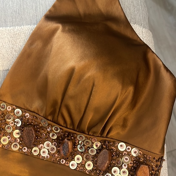 Embellished Satin halter top - Picture 7 of 9